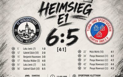 E1 gewinnt Fußball-Krimi gegen Dorfen mit 6:5